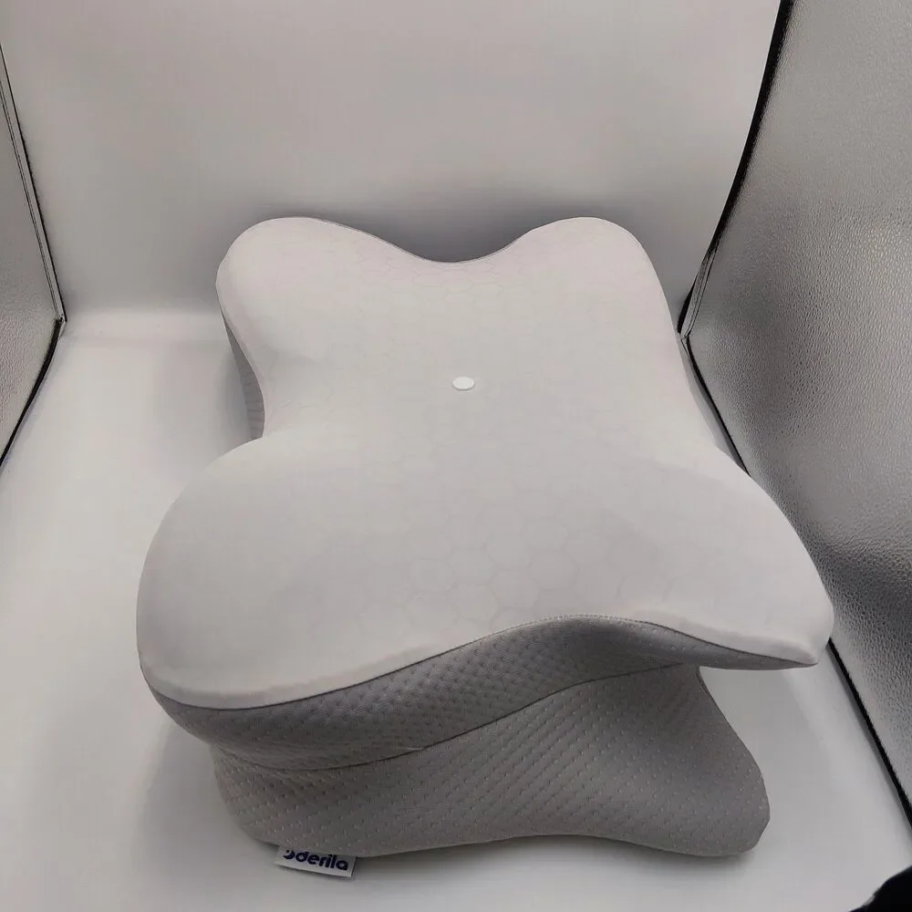 Derila Ergo Memory Foam Pillow With Grey Thermal Pillowcase Butterfly Shape